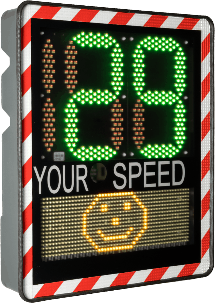 Radar speed sign: manage road traffic with the I-SAFE