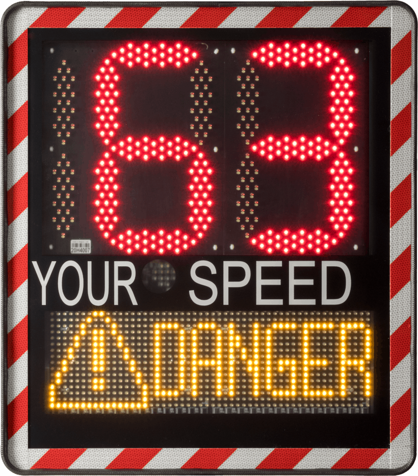Digital speed sign - I-SAFE for safe roads Digital speed sign - I-SAFE for safe roads