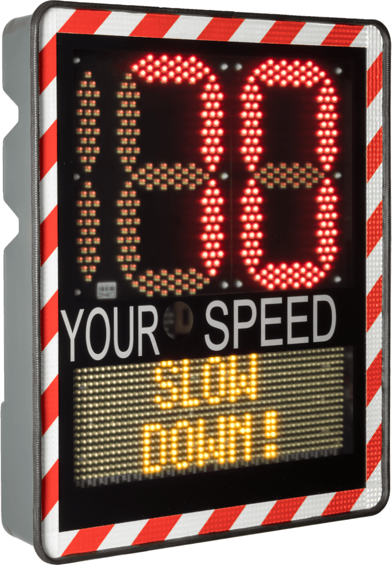 Radar speed indicator sign - raise the awareness of motorists with the I-SAFE